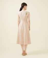 GYPGX01900 Sybilla(シビラ) ◆受注生産につき返品・交換・キャンセル不可◆ボタニカルガーデン刺繍ジャージードレス ピンクベージュ