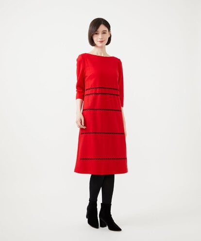 GYPVI01100 Sybilla ◆受注生産◆コードクロス刺繍ドレス
