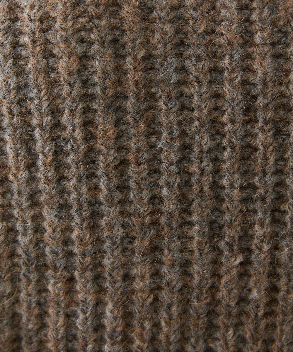 GYSAI01800 Sybilla(シビラ) ◆受注生産◆フラワーハンド刺繍カーディガン ブラウン