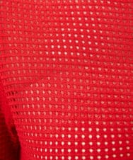 GYSGF02630 Sybilla(シビラ) ◆受注生産◆フラワークロッシェカーディガン(ショートスリーブ) レッド