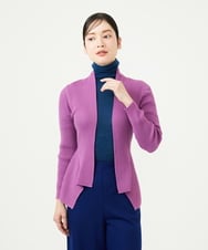 GYSJF01270 Sybilla(シビラ) ◆受注生産◆リブカーディガン ピンクパープル