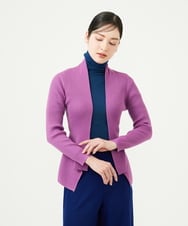 GYSJF01270 Sybilla(シビラ) ◆受注生産◆リブカーディガン ピンクパープル