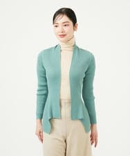 GYSJF01270 Sybilla(シビラ) ◆受注生産◆リブカーディガン スモーキーブルー