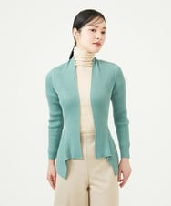 GYSJF01270 Sybilla(シビラ) ◆受注生産◆リブカーディガン スモーキーブルー