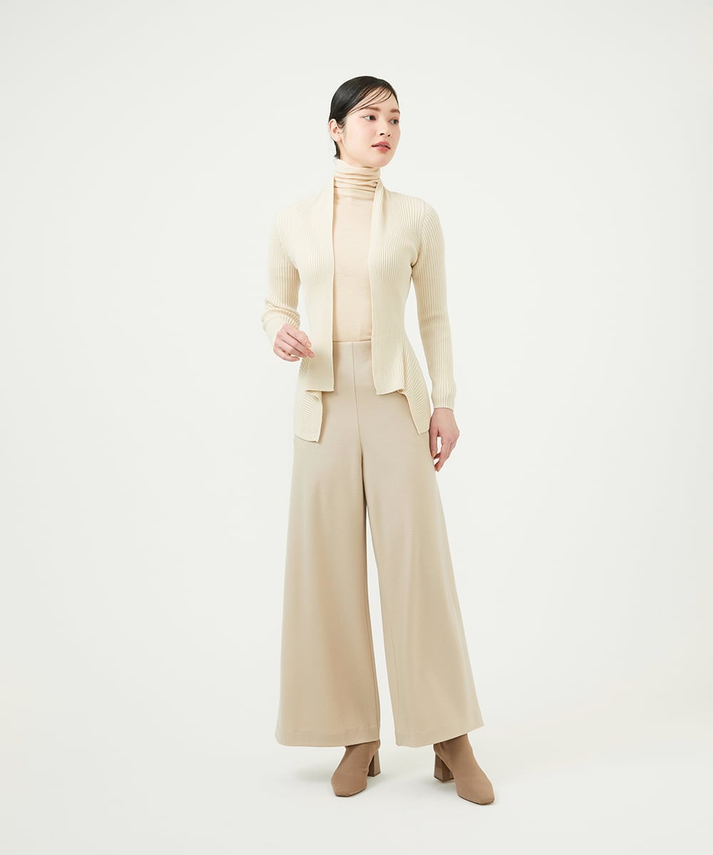 GYSJF01270 Sybilla(シビラ) ◆受注生産◆リブカーディガン アイボリー