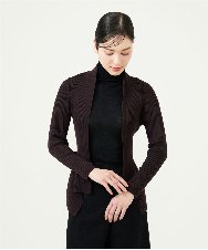 GYSJF01270 Sybilla(シビラ) ◆受注生産◆リブカーディガン ダークブラウン