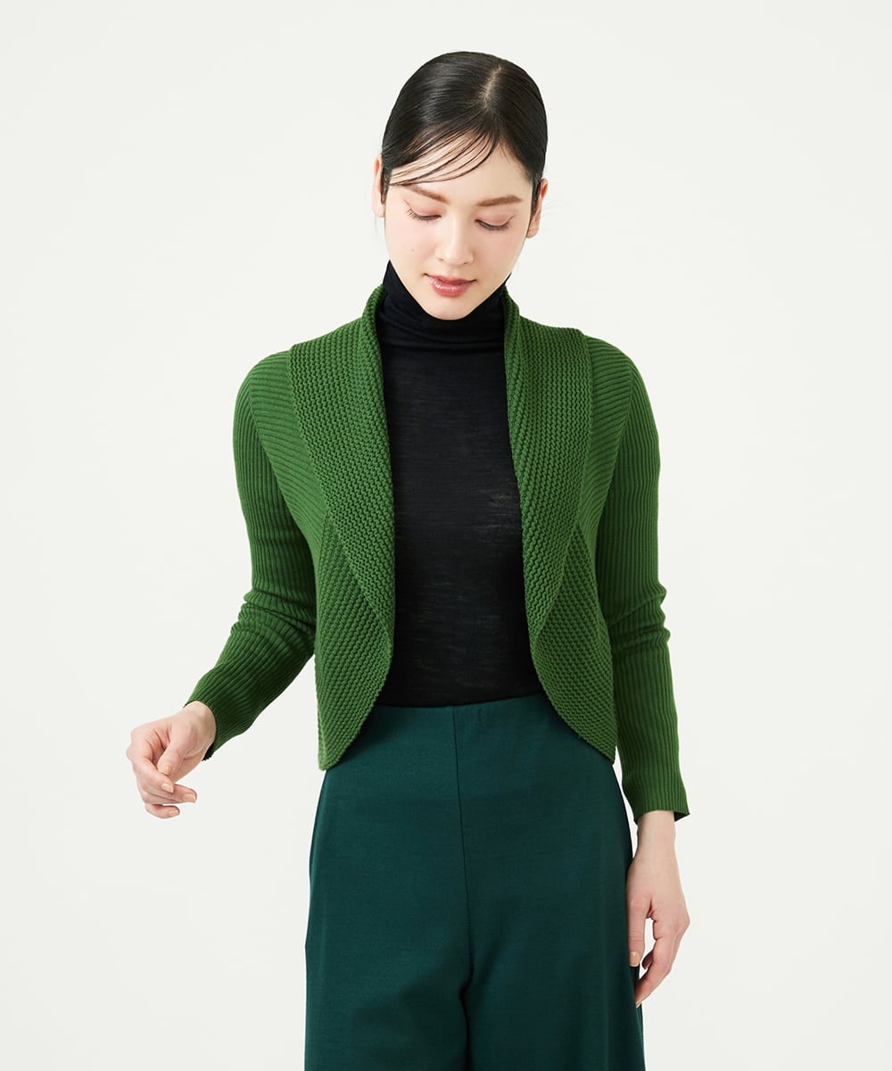 GYSJF02270 Sybilla(シビラ) ◆受注生産◆リブボレロ グリーン