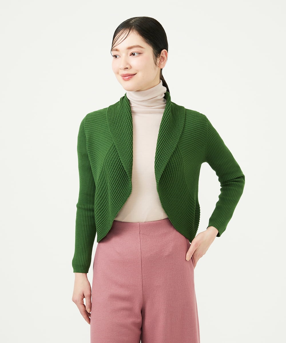 GYSJF02270 Sybilla(シビラ) ◆受注生産◆リブボレロ グリーン