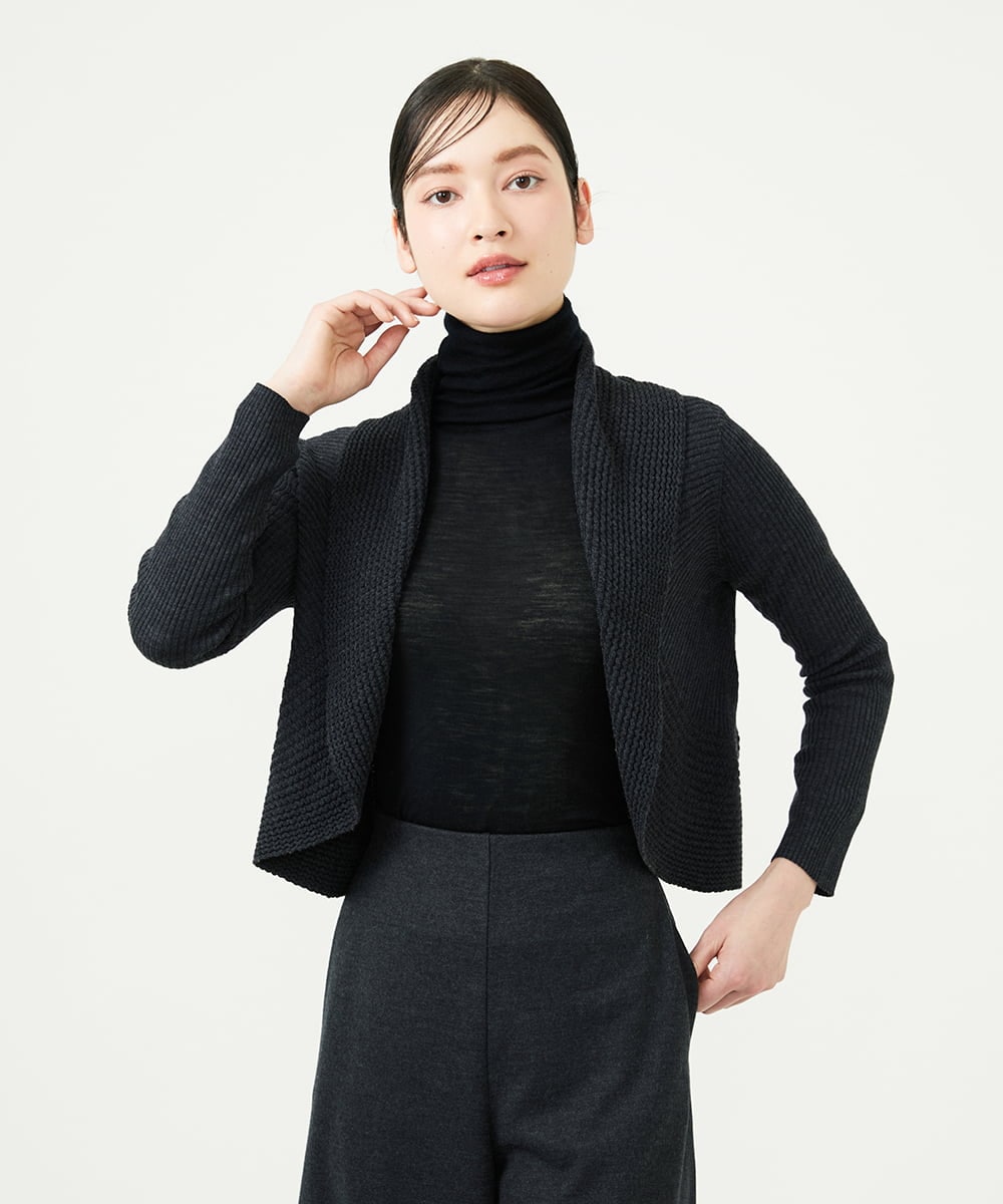 GYSJF02270 Sybilla(シビラ) ◆受注生産◆リブボレロ ダークグレー