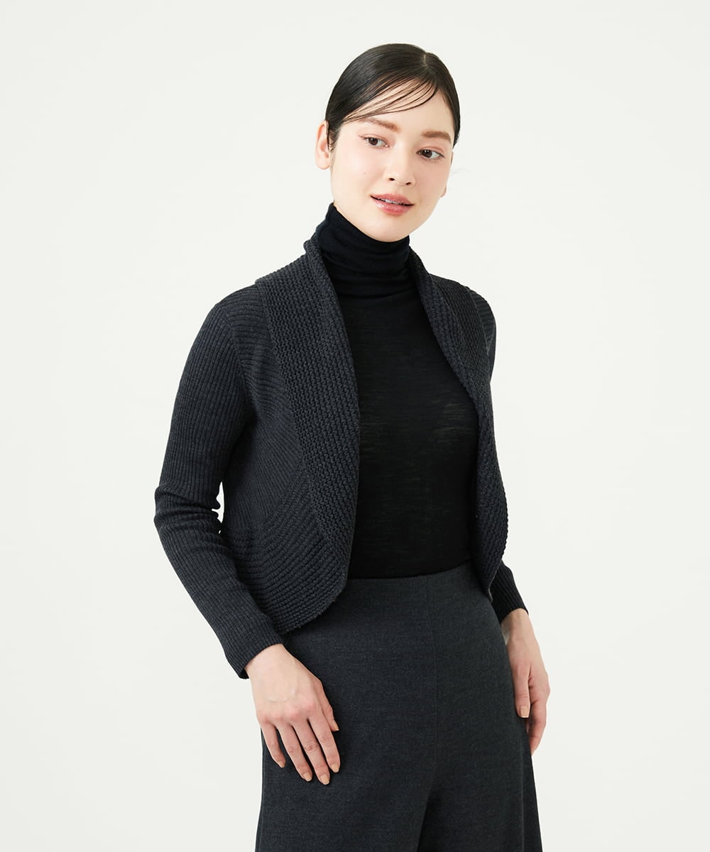 GYSJF02270 Sybilla(シビラ) ◆受注生産◆リブボレロ ダークグレー