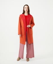 GYSVI02150 Sybilla(シビラ) ◆受注生産◆リバーシブルニットコート オレンジ