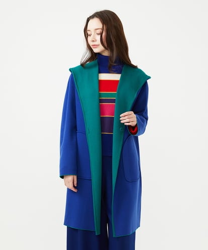 GYSVI02150 Sybilla ◆受注生産◆リバーシブルニットコート