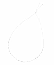 K12CA04019 a.v.v(アー・ヴェ・ヴェ) ステーションパールスライドネックレス シルバー