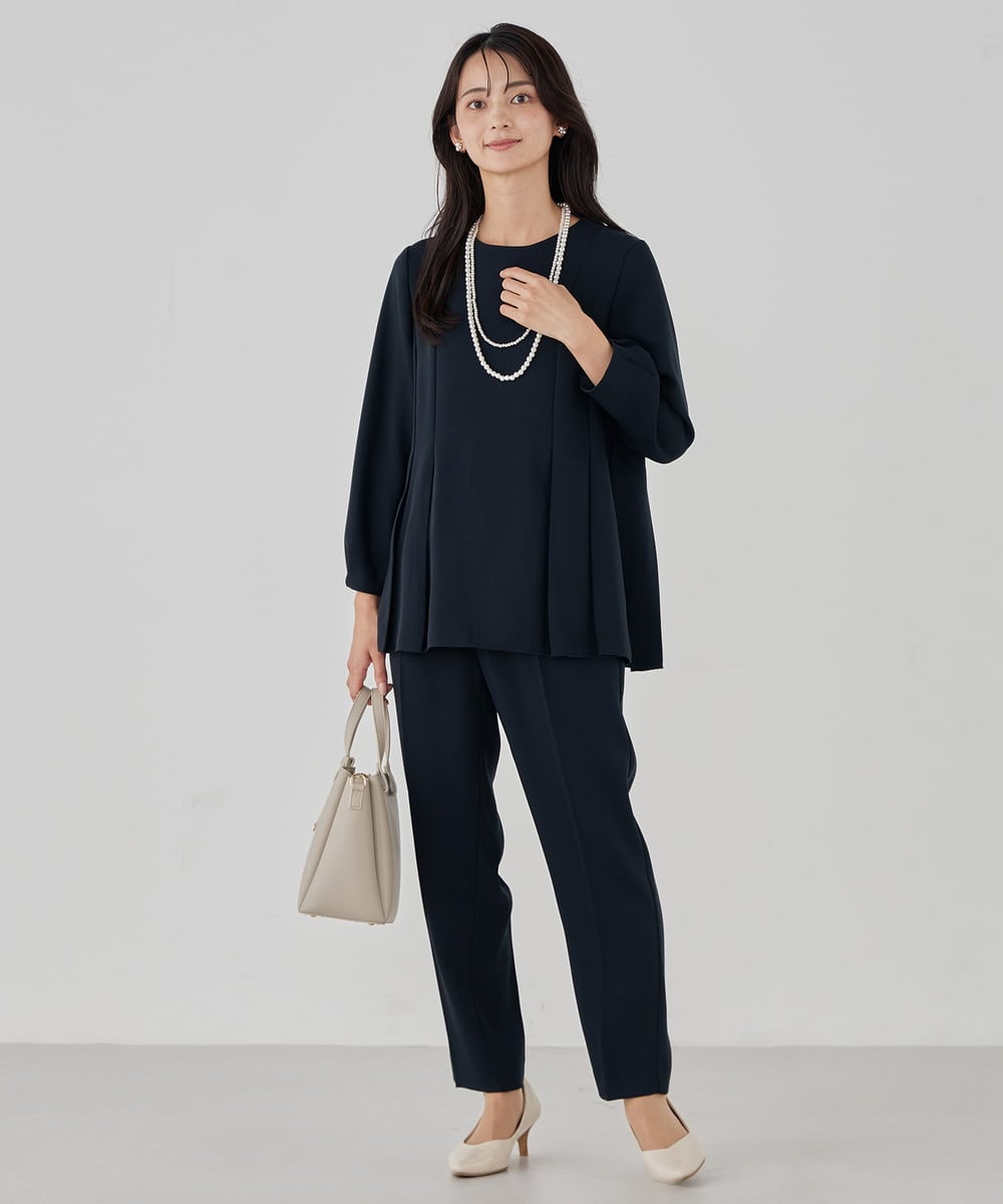 K12CD01029 a.v.v(アー・ヴェ・ヴェ) パール調二連ネックレス ゴールド