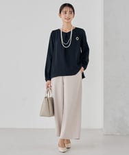 K12CD01029 a.v.v(アー・ヴェ・ヴェ) パール調二連ネックレス ゴールド