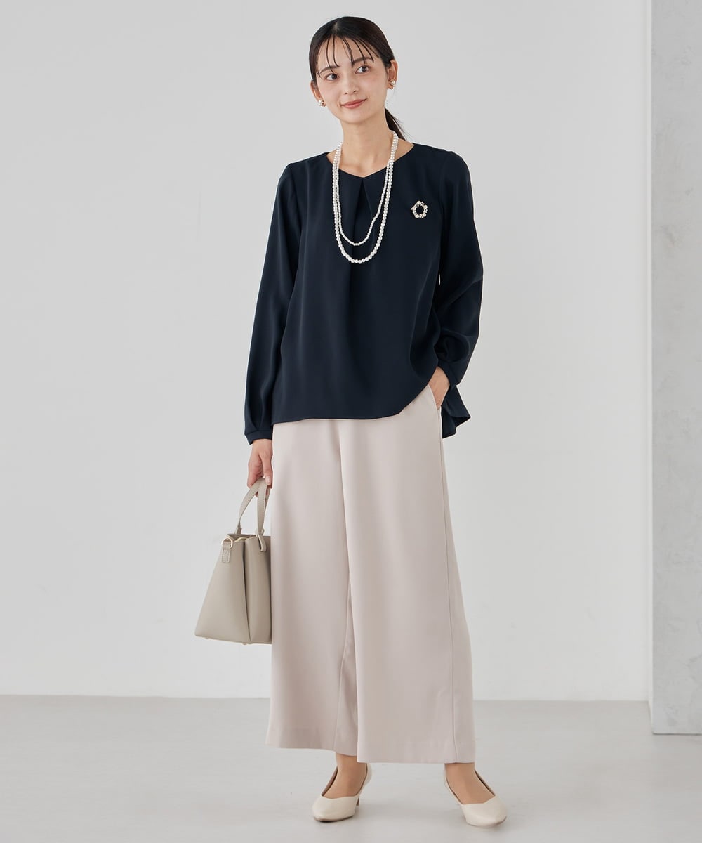 K12CD01029 a.v.v(アー・ヴェ・ヴェ) パール調二連ネックレス ゴールド