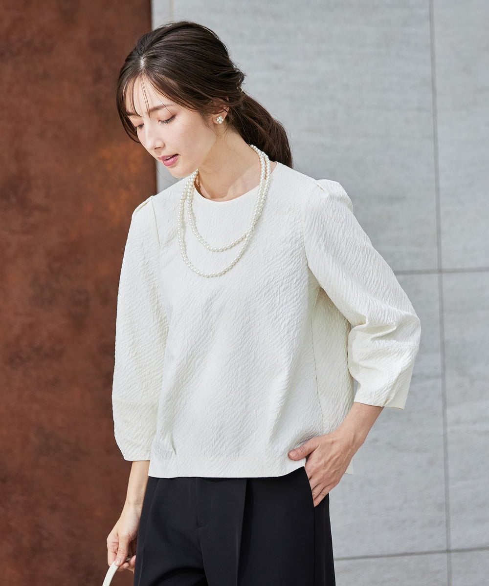 K12CD02029 a.v.v(アー・ヴェ・ヴェ) ロングパールネックレス ホワイト