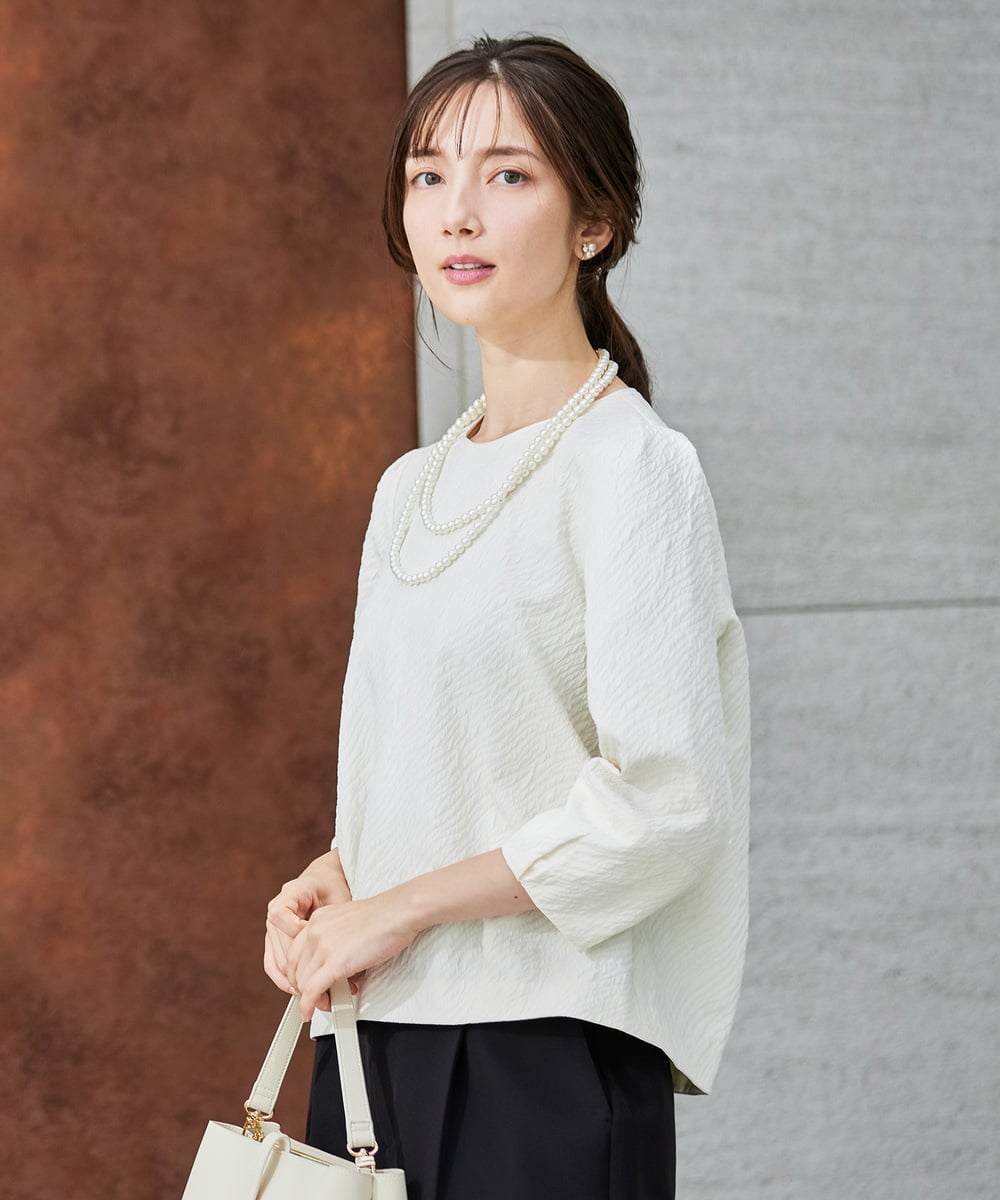 K12CD02029 a.v.v(アー・ヴェ・ヴェ) ロングパールネックレス ホワイト