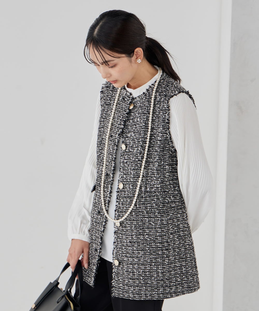 K12CD02029 a.v.v(アー・ヴェ・ヴェ) ロングパールネックレス ホワイト