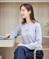 K12CD03024 a.v.v(アー・ヴェ・ヴェ) パール調スライドネックレス シルバー