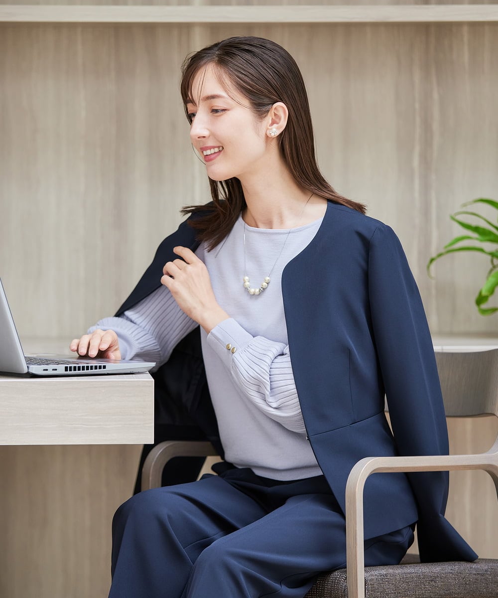 K12CD03024 a.v.v(アー・ヴェ・ヴェ) パール調スライドネックレス シルバー