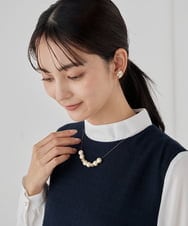 K12CD03024 a.v.v(アー・ヴェ・ヴェ) パール調スライドネックレス シルバー