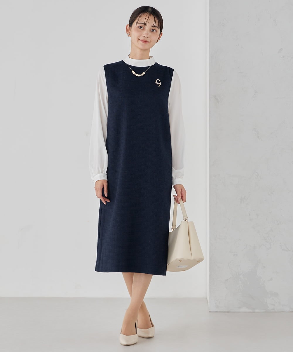 K12CD03024 a.v.v(アー・ヴェ・ヴェ) パール調スライドネックレス シルバー