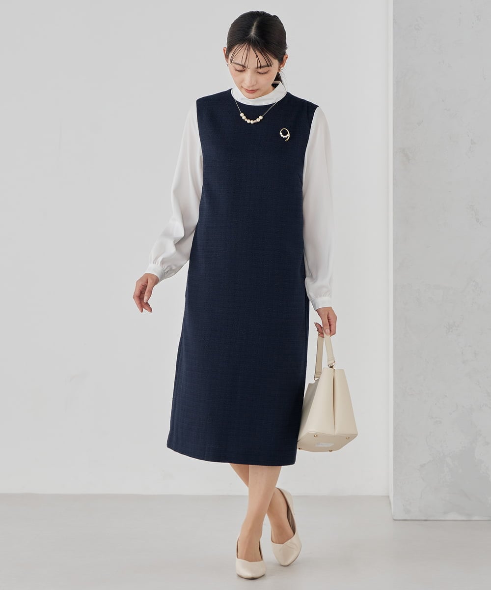 K12CD03024 a.v.v(アー・ヴェ・ヴェ) パール調スライドネックレス シルバー