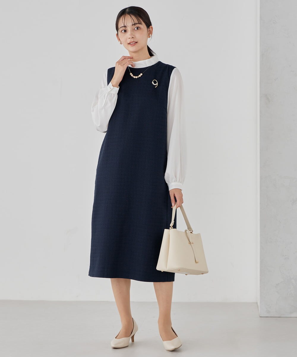 K12CD03024 a.v.v(アー・ヴェ・ヴェ) パール調スライドネックレス シルバー