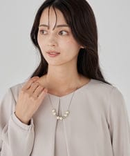 K12CD03024 a.v.v(アー・ヴェ・ヴェ) パール調スライドネックレス シルバー