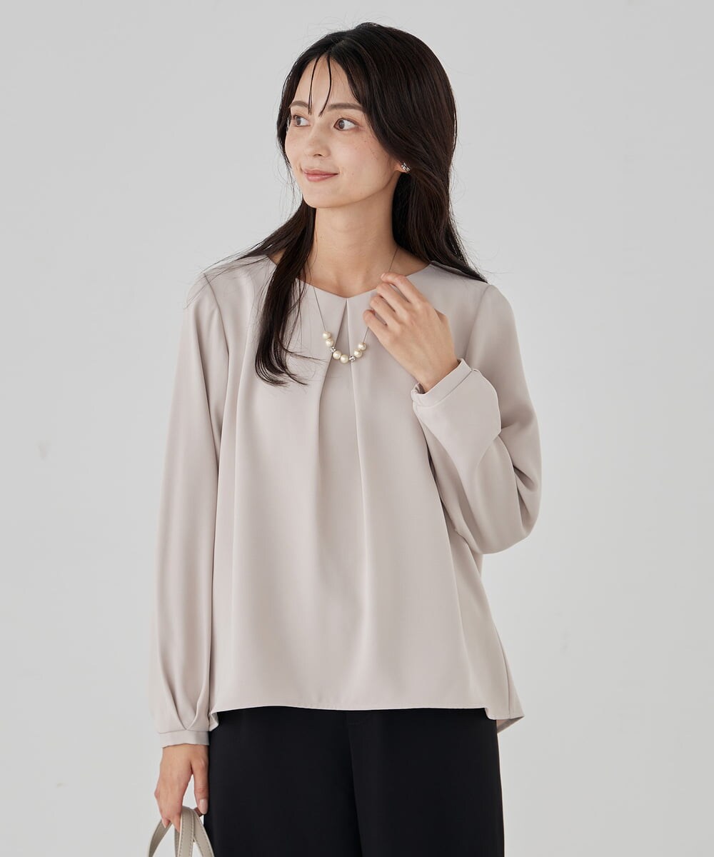 K12CD03024 a.v.v(アー・ヴェ・ヴェ) パール調スライドネックレス シルバー