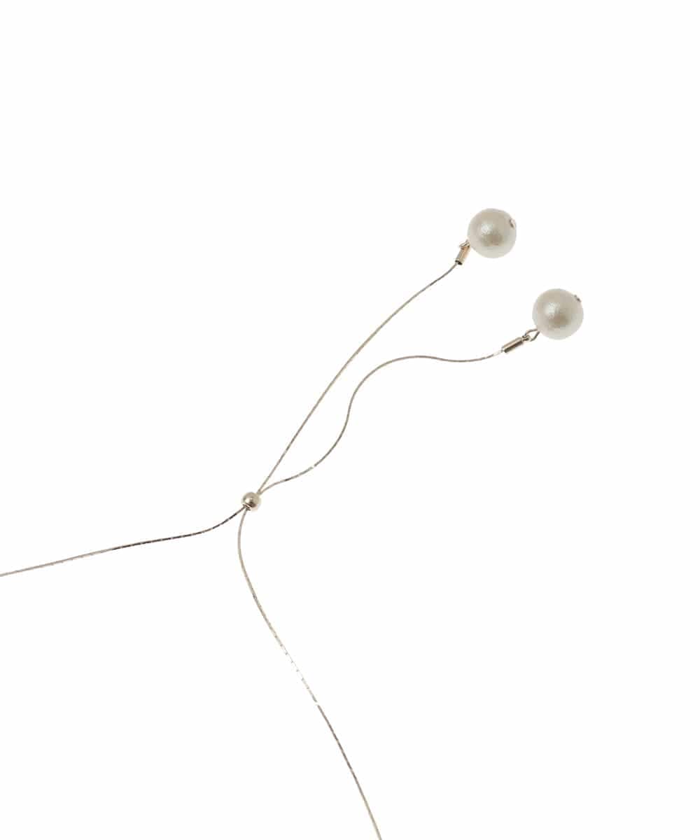 K12CD03024 a.v.v(アー・ヴェ・ヴェ) パール調スライドネックレス ゴールド