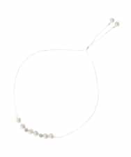 K12CD03024 a.v.v(アー・ヴェ・ヴェ) パール調スライドネックレス シルバー