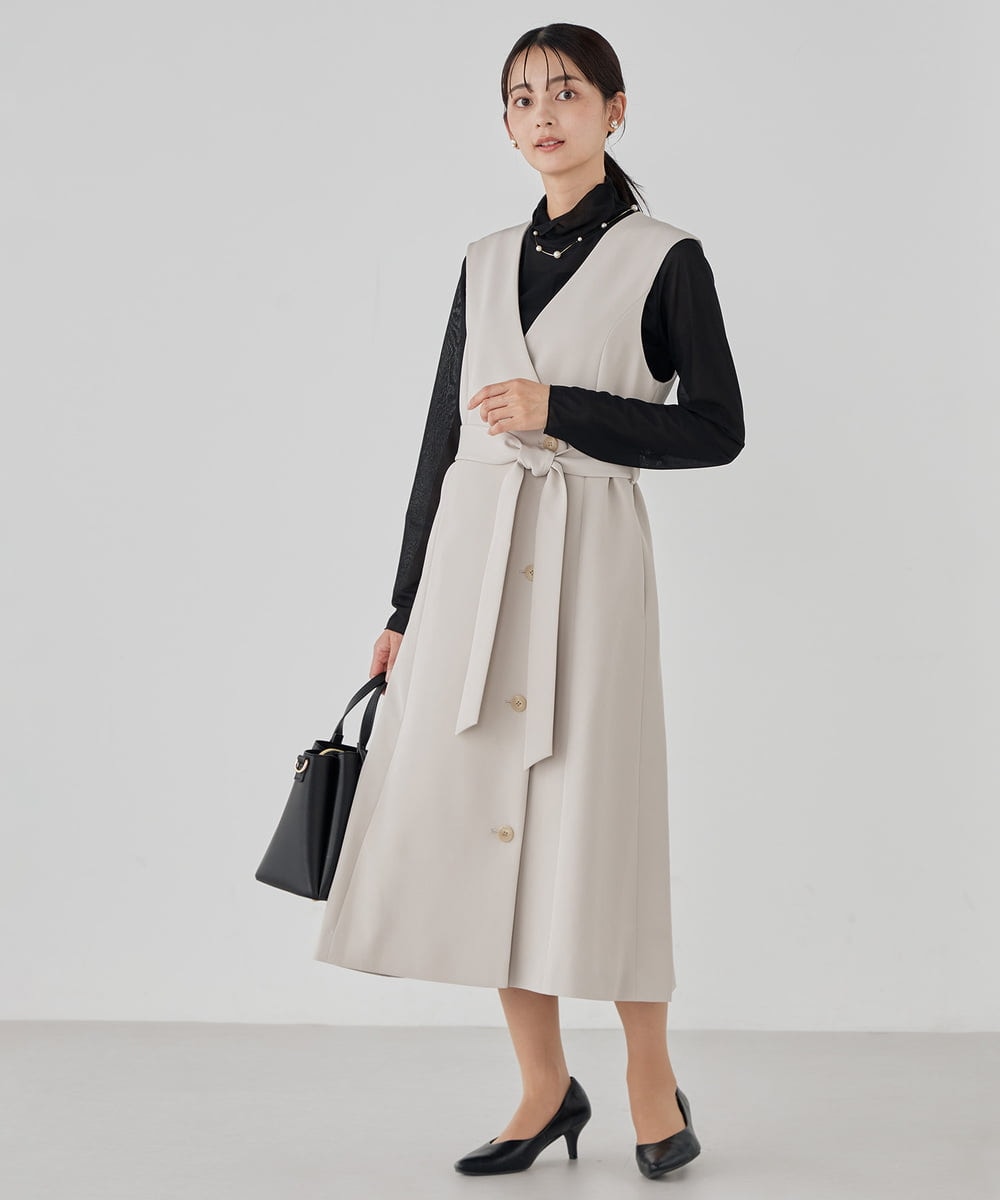 K12CD04024 a.v.v(アー・ヴェ・ヴェ) パールポイントロングネックレス シルバー