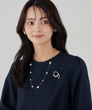 K12CD04024 a.v.v(アー・ヴェ・ヴェ) パールポイントロングネックレス シルバー