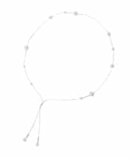 K12CD04024 a.v.v(アー・ヴェ・ヴェ) パールポイントロングネックレス シルバー