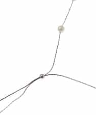 K12CD04024 a.v.v(アー・ヴェ・ヴェ) パールポイントロングネックレス シルバー