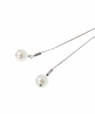 K12CD04024 a.v.v(アー・ヴェ・ヴェ) パールポイントロングネックレス シルバー