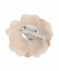 K12CD05039 a.v.v(アー・ヴェ・ヴェ) コサージュ付き二連ネックレス ベージュ