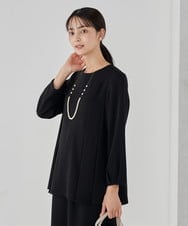 K12CD06024 a.v.v(アー・ヴェ・ヴェ) パール調チェーンロングネックレス ゴールド