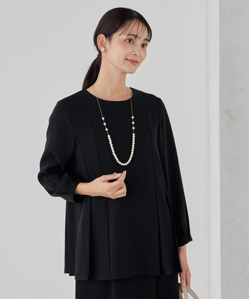 K12CD06024 a.v.v(アー・ヴェ・ヴェ) パール調チェーンロングネックレス ゴールド