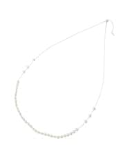 K12CD06024 a.v.v(アー・ヴェ・ヴェ) パール調チェーンロングネックレス ゴールド