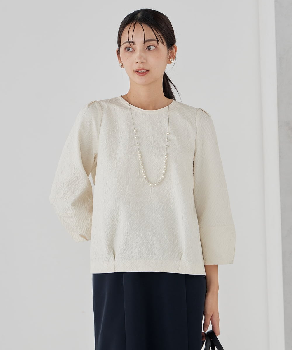 K12CD06024 a.v.v(アー・ヴェ・ヴェ) パール調チェーンロングネックレス ゴールド