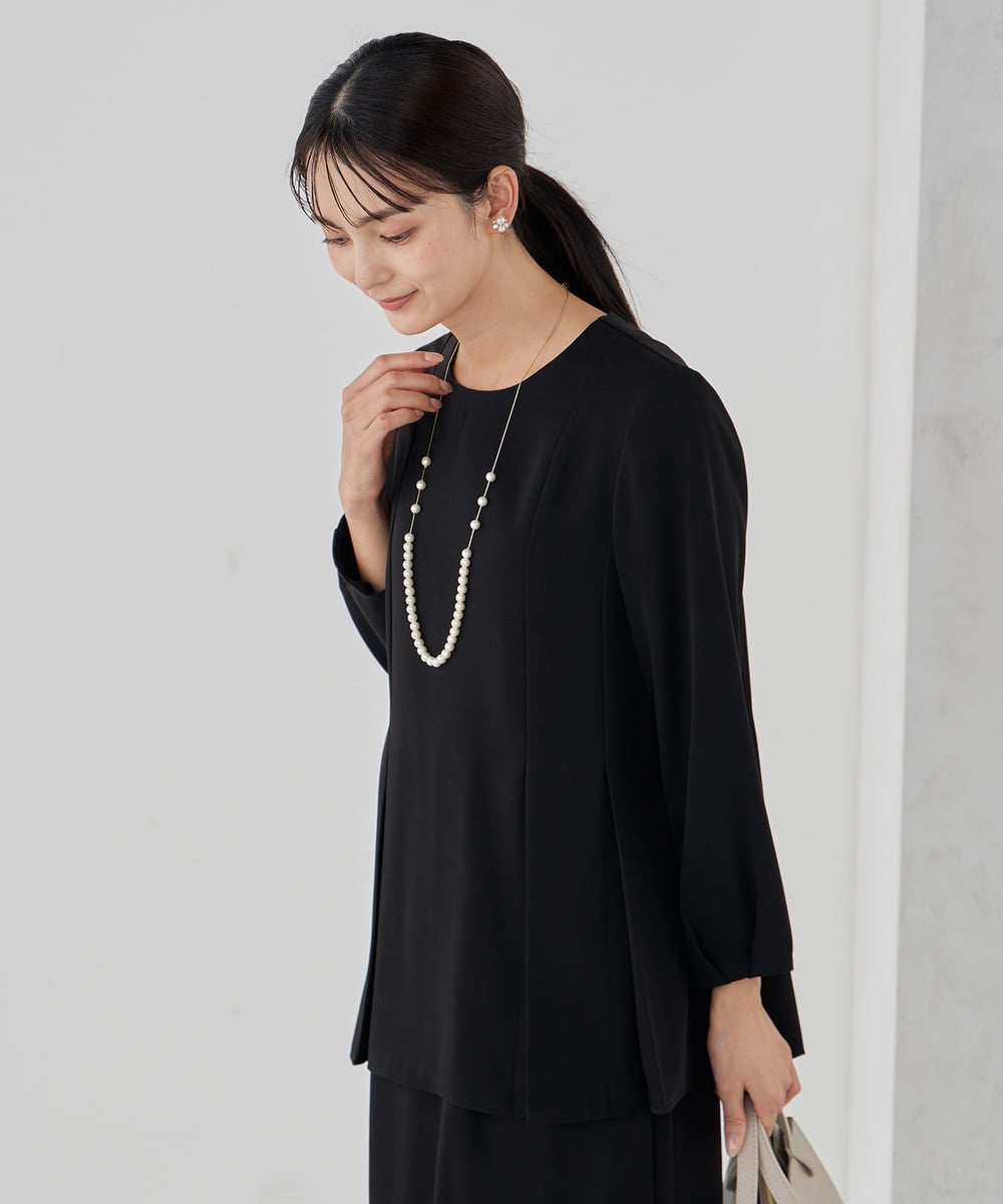 K12CD06024 a.v.v(アー・ヴェ・ヴェ) パール調チェーンロングネックレス ゴールド