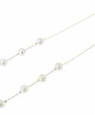 K12CD06024 a.v.v(アー・ヴェ・ヴェ) パール調チェーンロングネックレス ゴールド