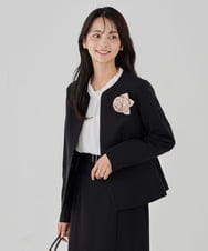 K12CD07029 a.v.v(アー・ヴェ・ヴェ) ローズモチーフコサージュ ベージュ