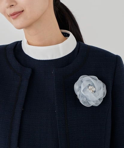 K12CD08029 a.v.v チュールフラワーコサージュ