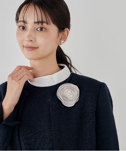 K12CD09029 a.v.v フラットローズコサージュ