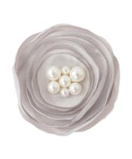 K12CD09029 a.v.v(アー・ヴェ・ヴェ) フラットローズコサージュ グレー