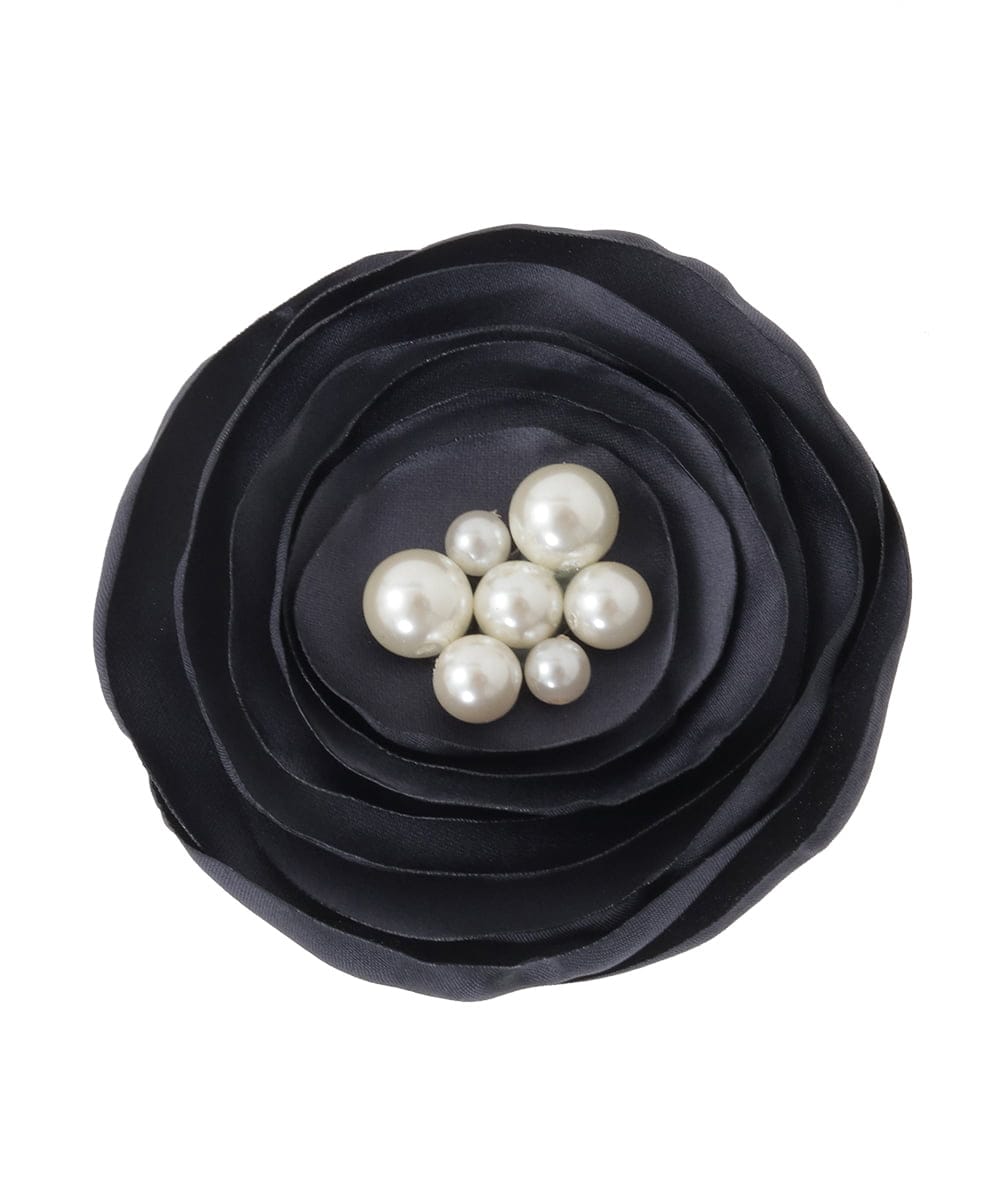 K12CD09029 a.v.v(アー・ヴェ・ヴェ) フラットローズコサージュ グレー